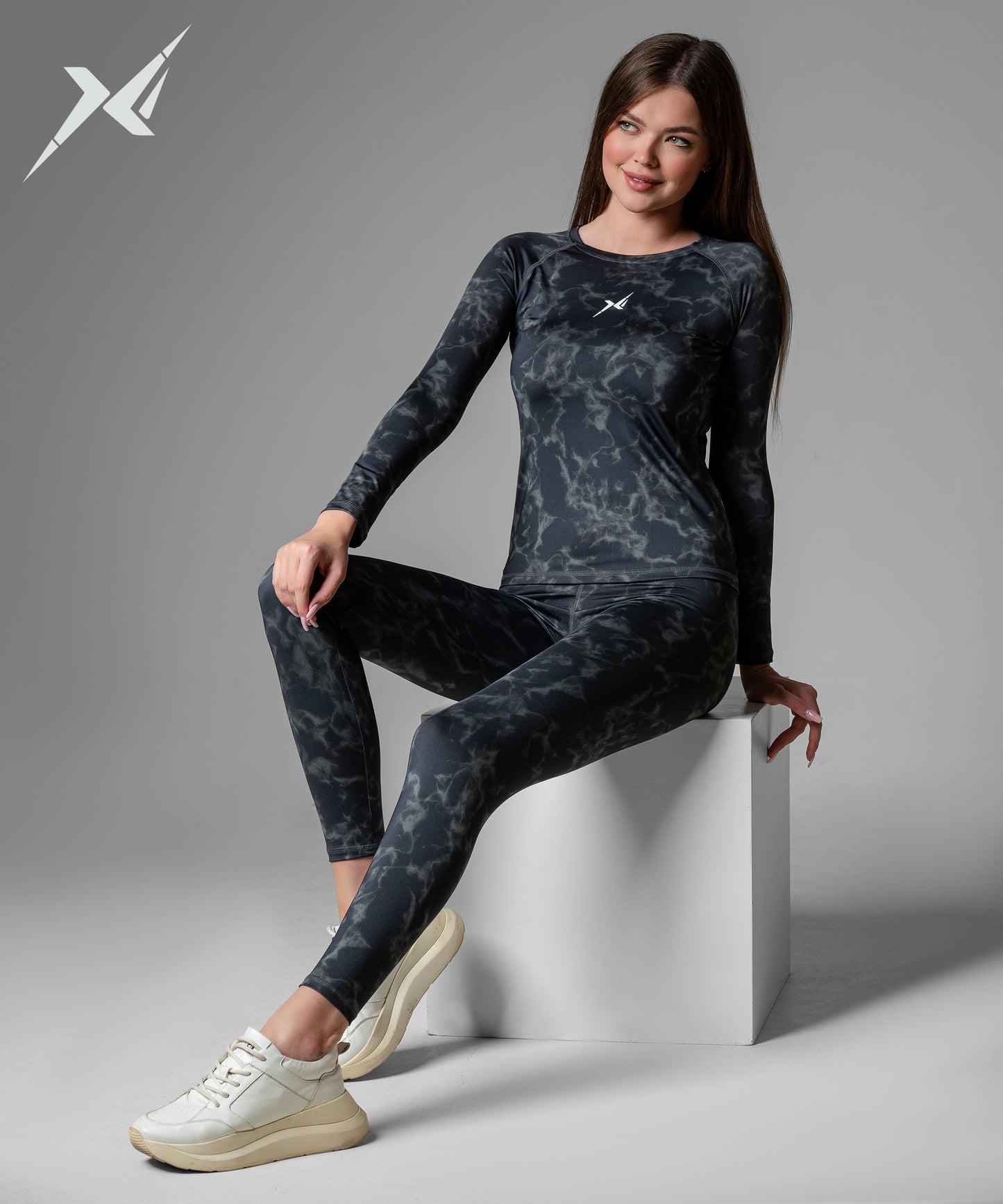 T-shirt Marble Black