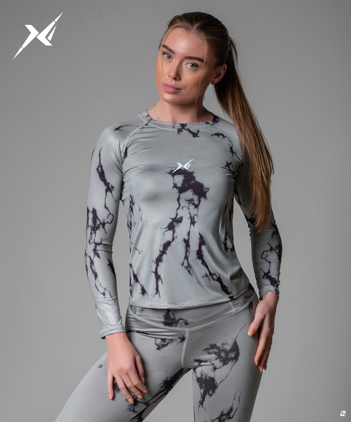 TOP Gray * Black Mixed Color