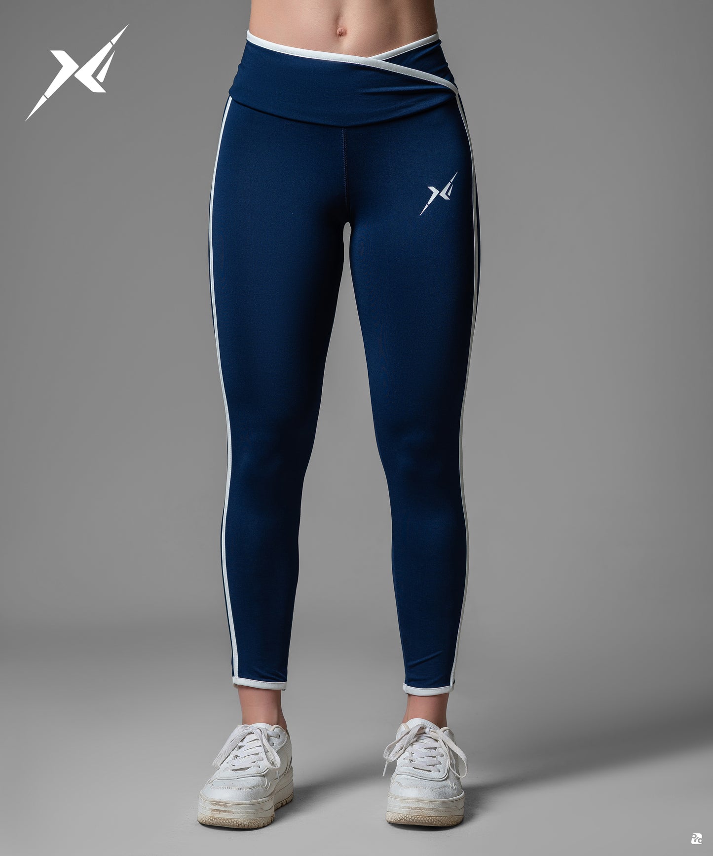 Dark Blue Striped legging