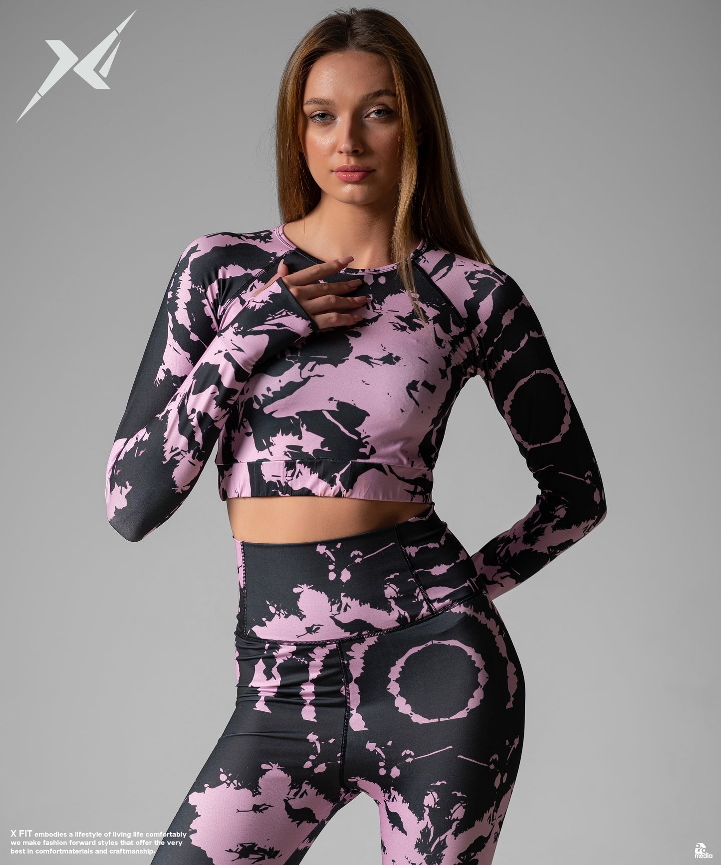 Crop TOP Pink * BLACK