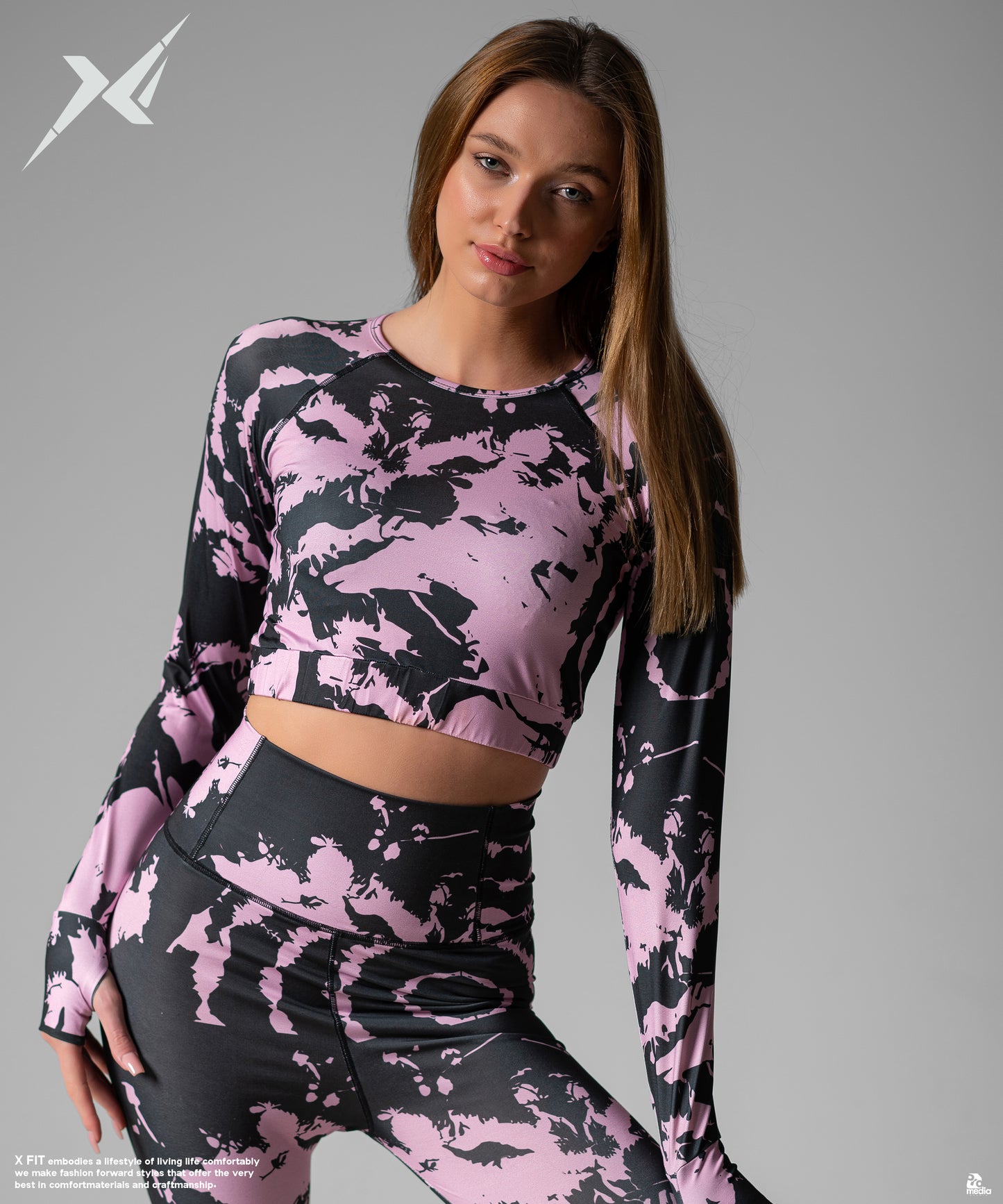 Crop TOP Pink * BLACK
