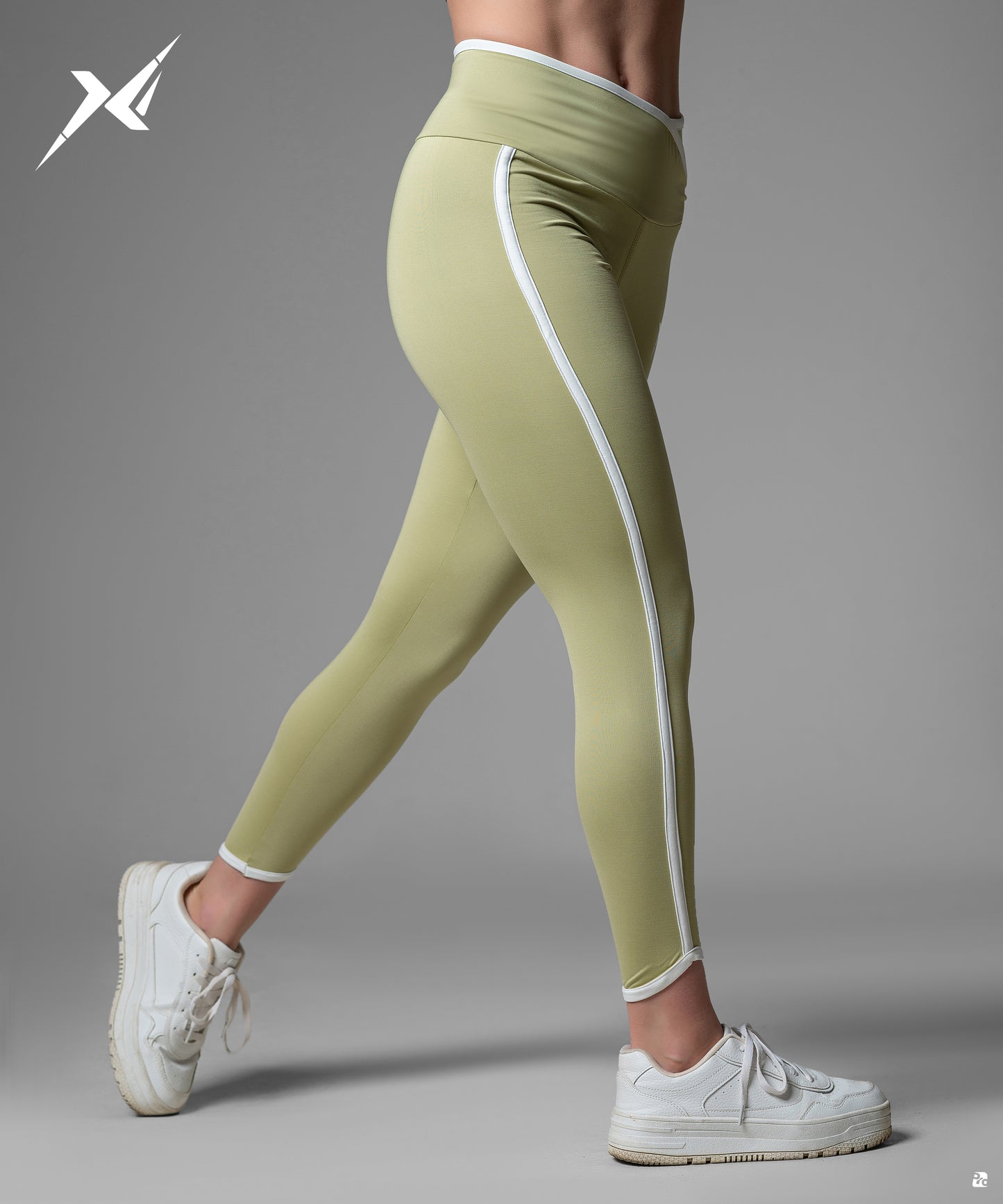 MintGreen Striped legging