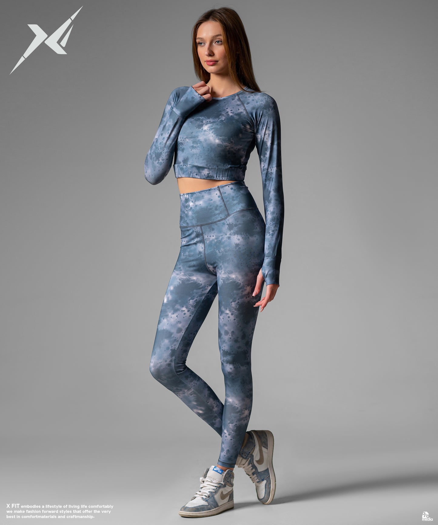 Crop TOP Blue*White