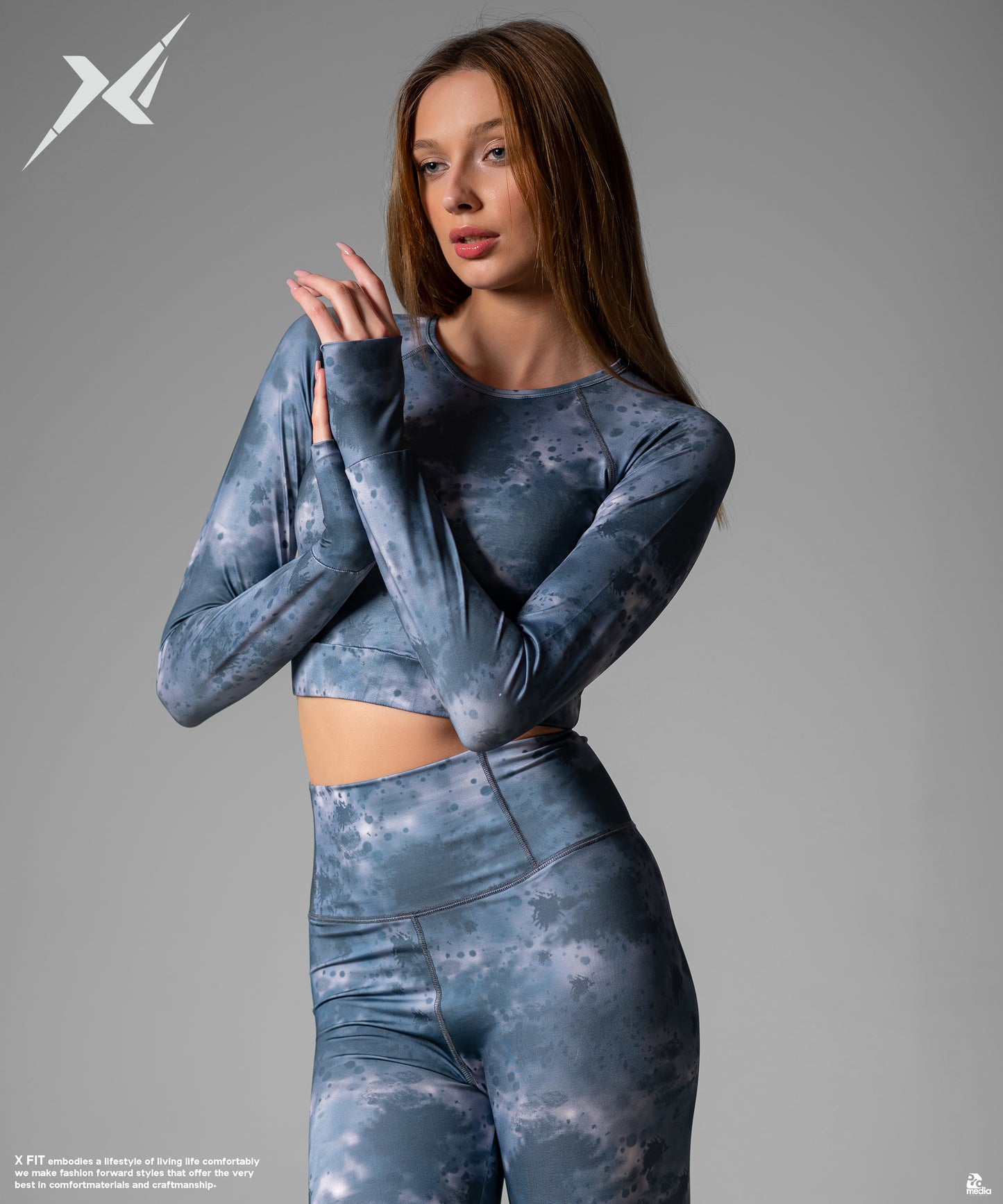Crop TOP Blue*White