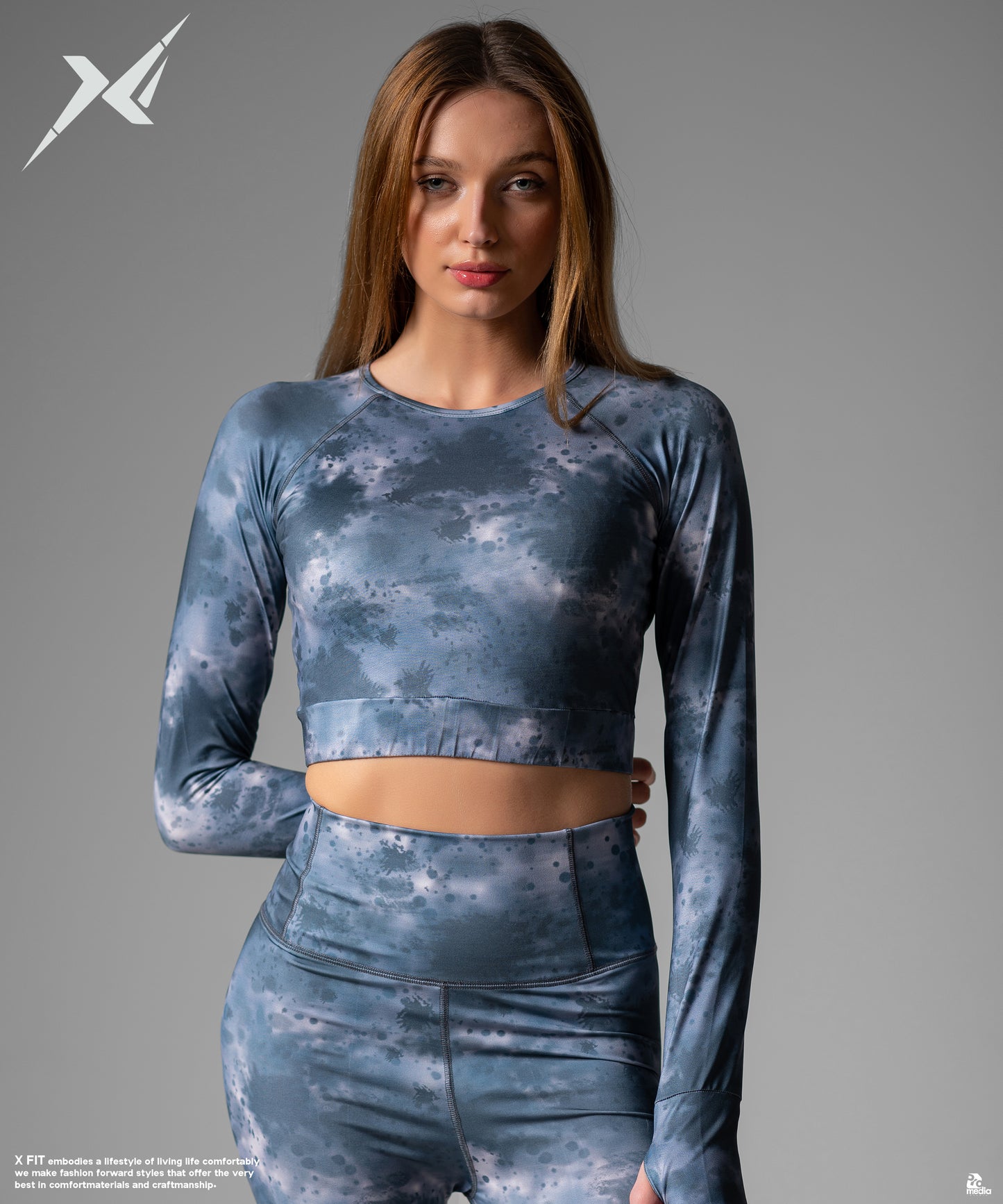 Crop TOP Blue*White