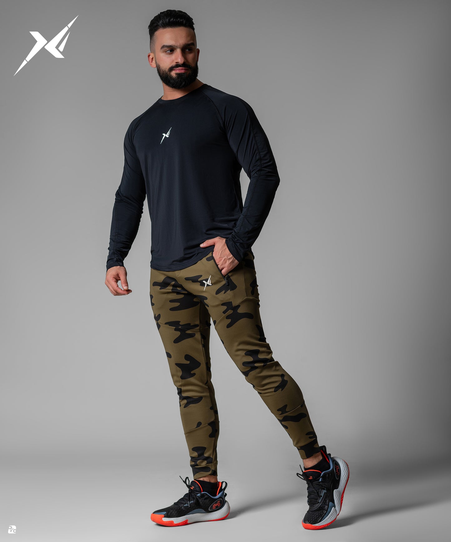 Army print green Active jogger