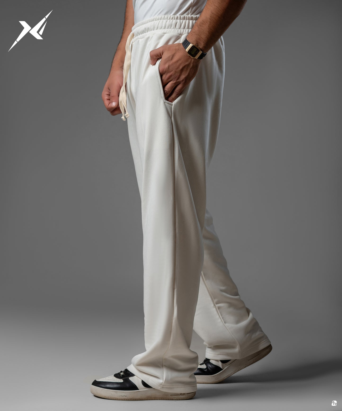 White Wide leg