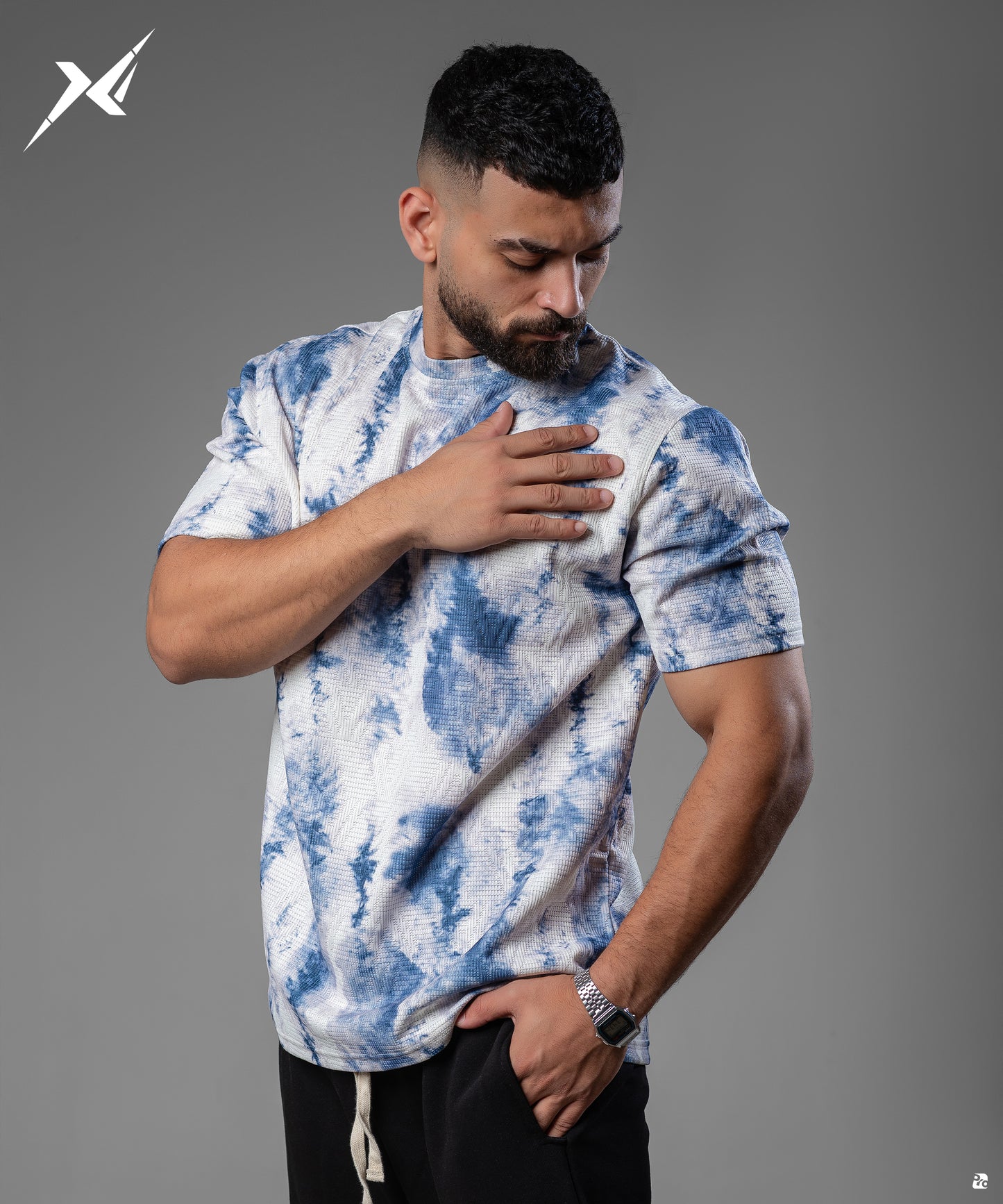 Blue T-shirt print 777