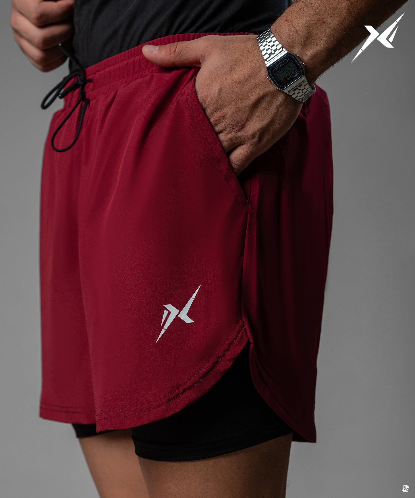 Shorts Darkred*Black