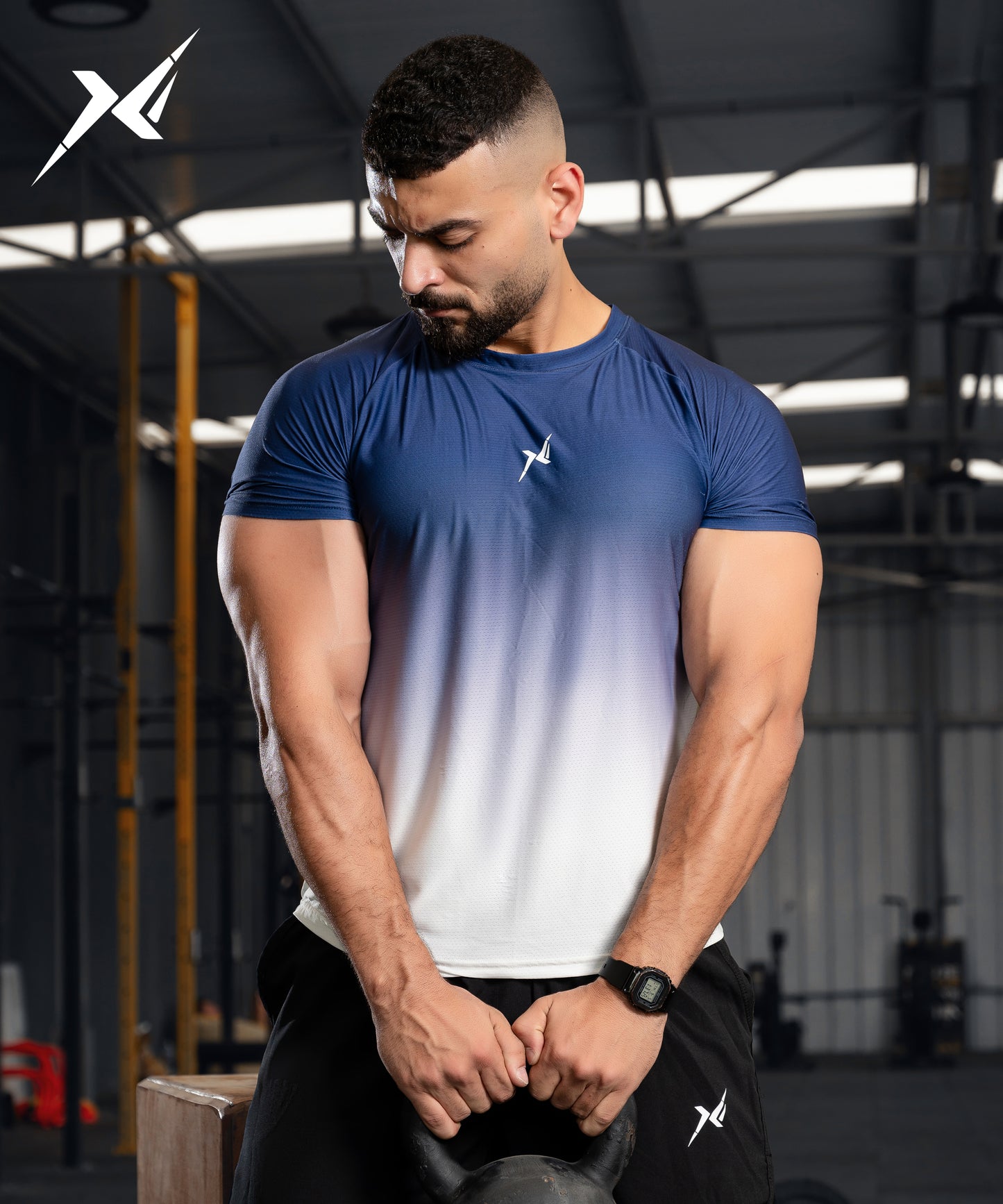 T-shirt Blue&White