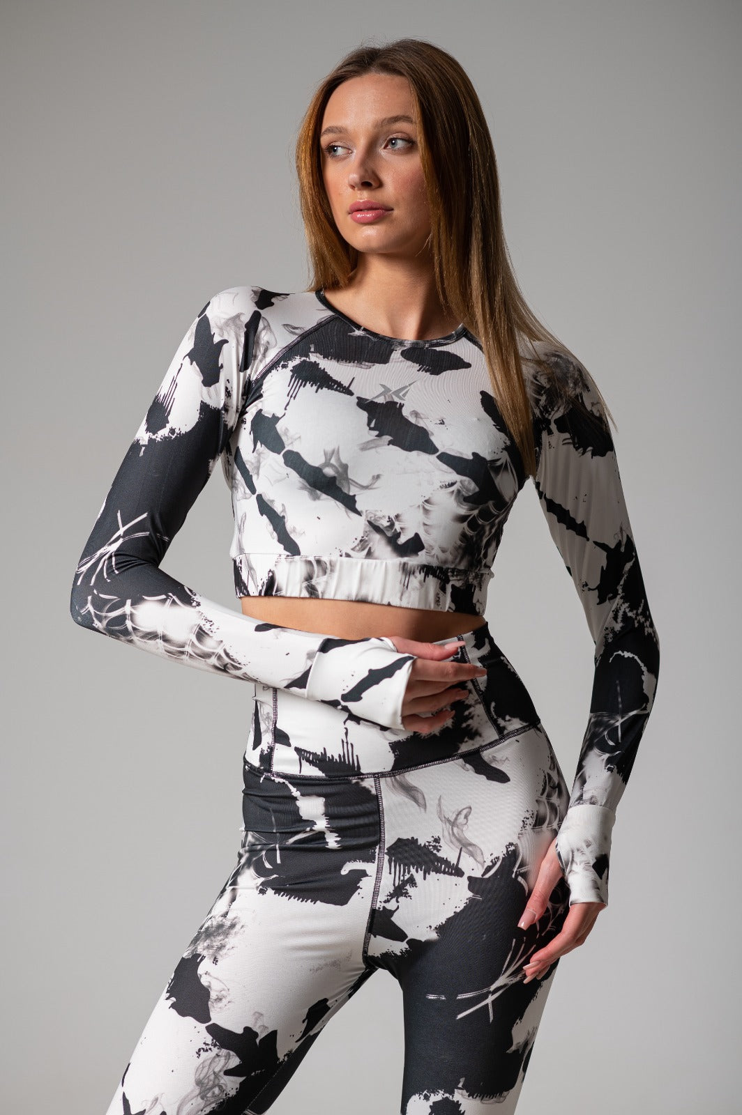 Crop Top White*Black