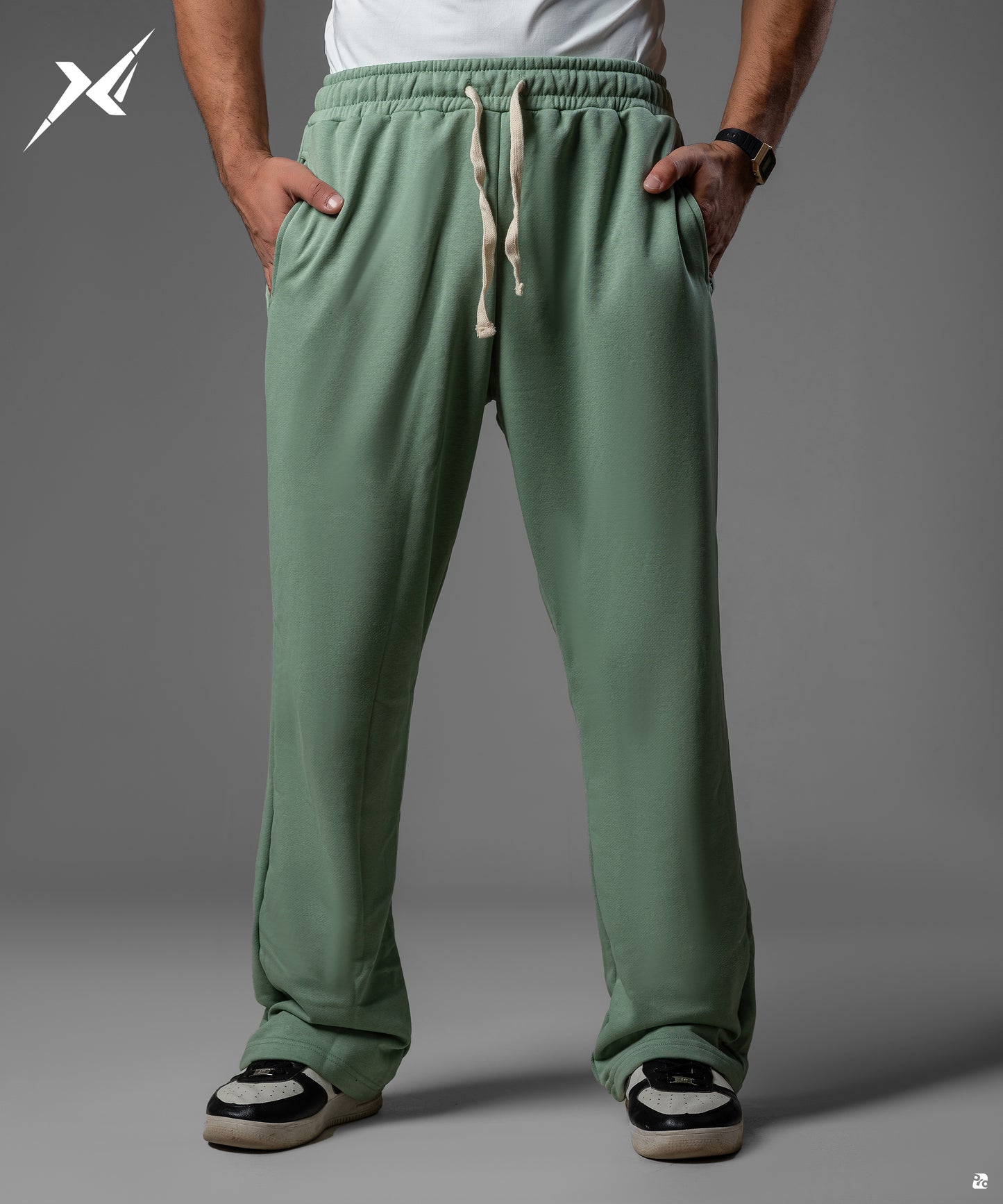 pale olive green Wide leg