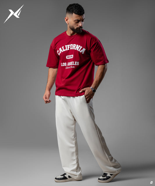Oversized Tees Darkred