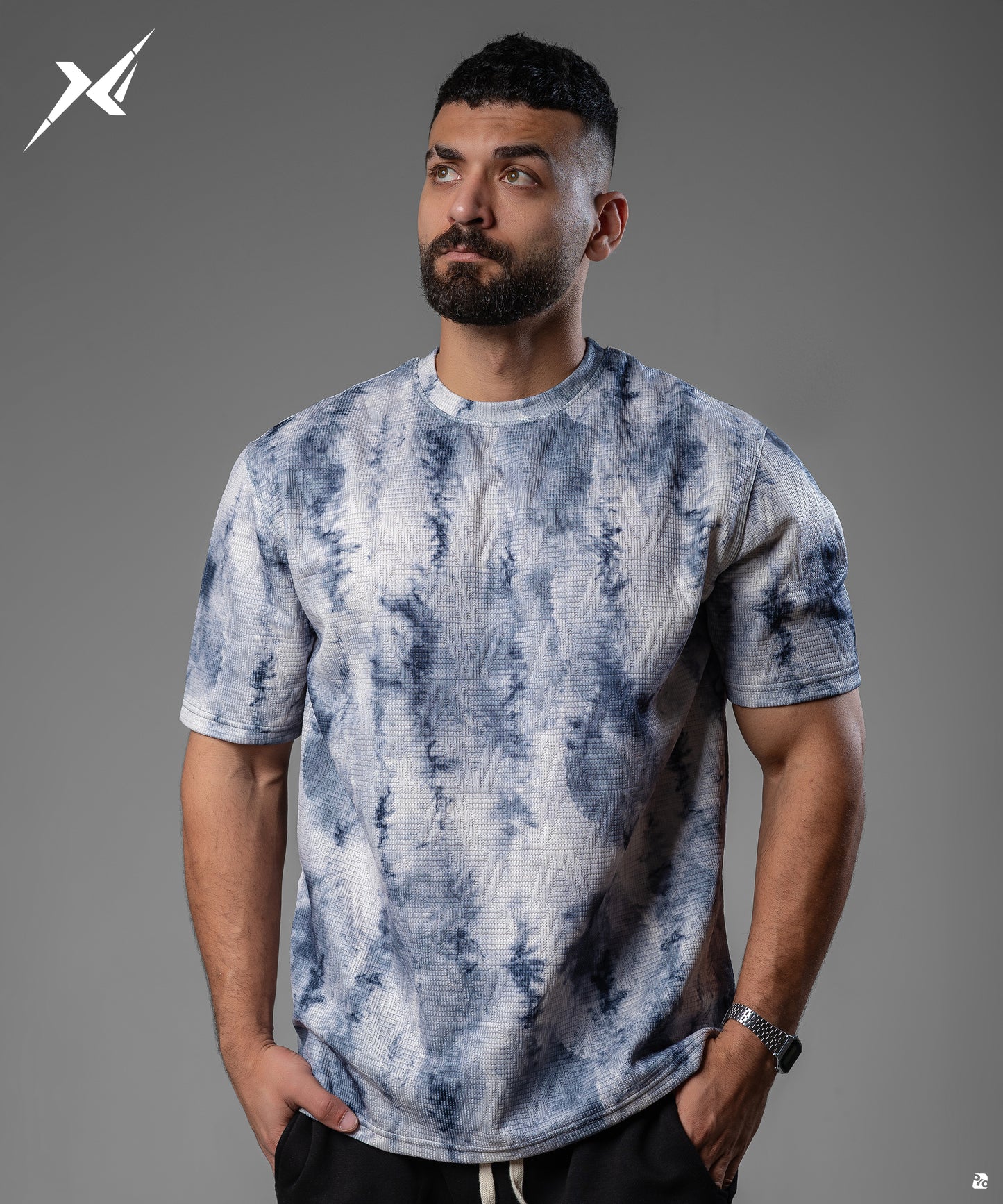 DarkBlue T-shirt print 777