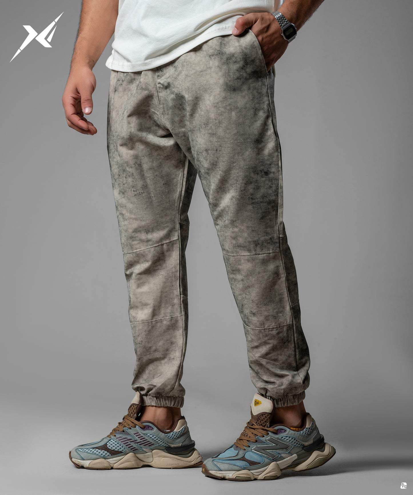 Washed Marble Grey Soft Pant