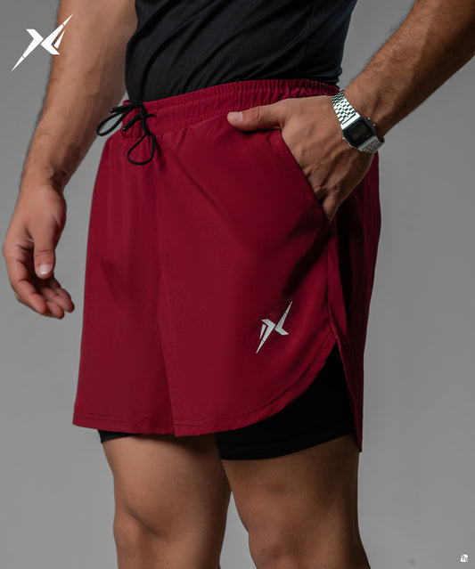 Shorts Darkred*Black